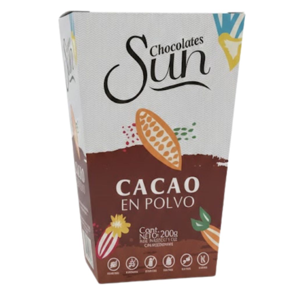 Chocolate Sun Cacao en Polvo 200gr