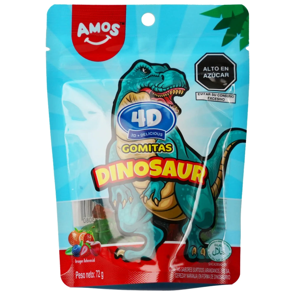 Amos 4D Gummy Dinosaur 72gr