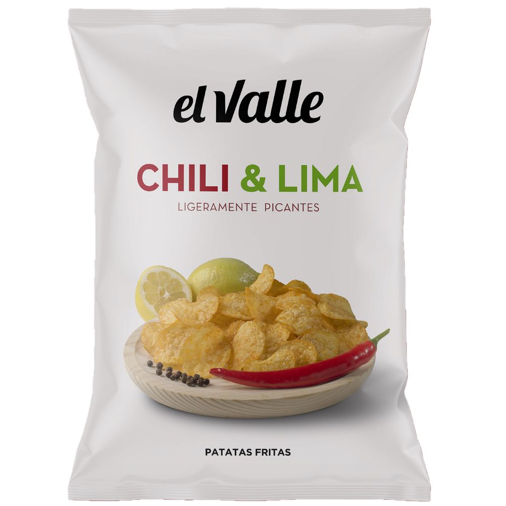 El Valle Papas Fritas Chili Lima 120gr