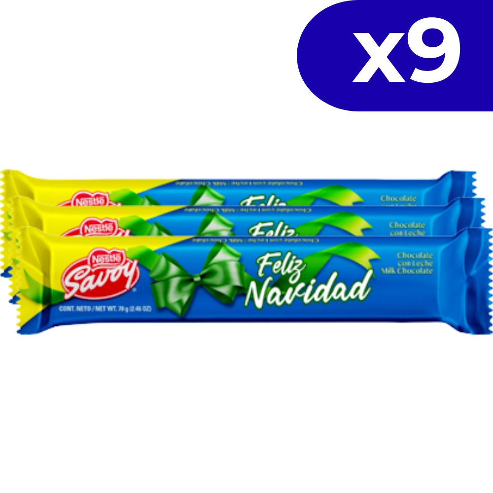 Chocolate Savoy De Leche Grande 9und 70c/u