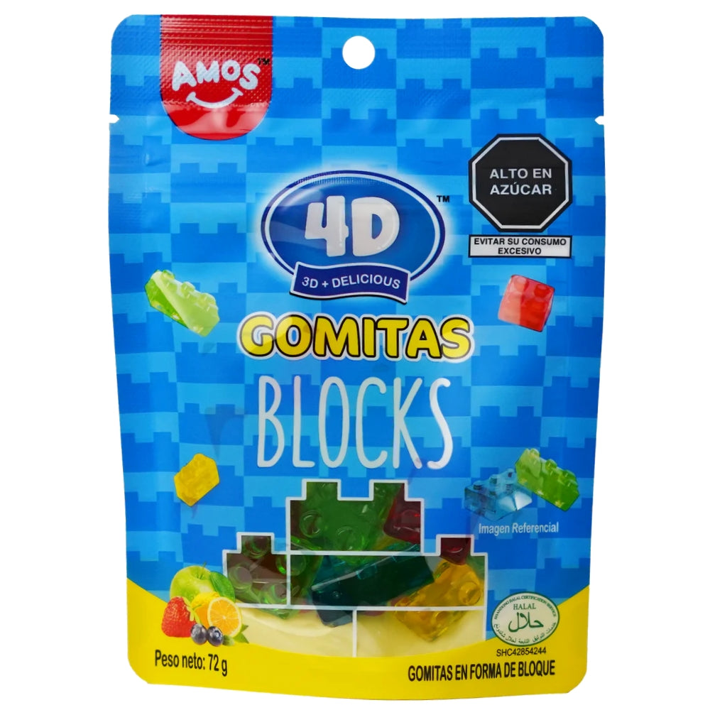 Amos 4D Gummy Blocks 72gr