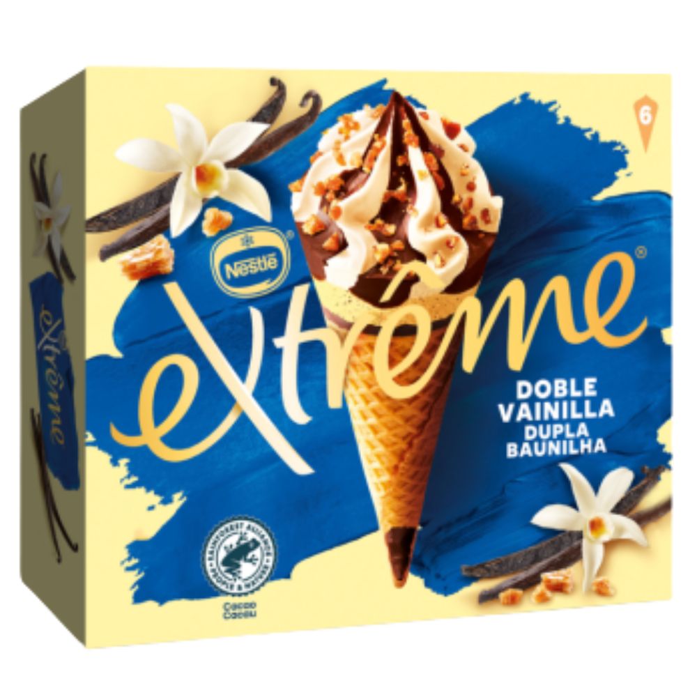 Helado Nestle Extreme Sabor a Vainilla 6 Und