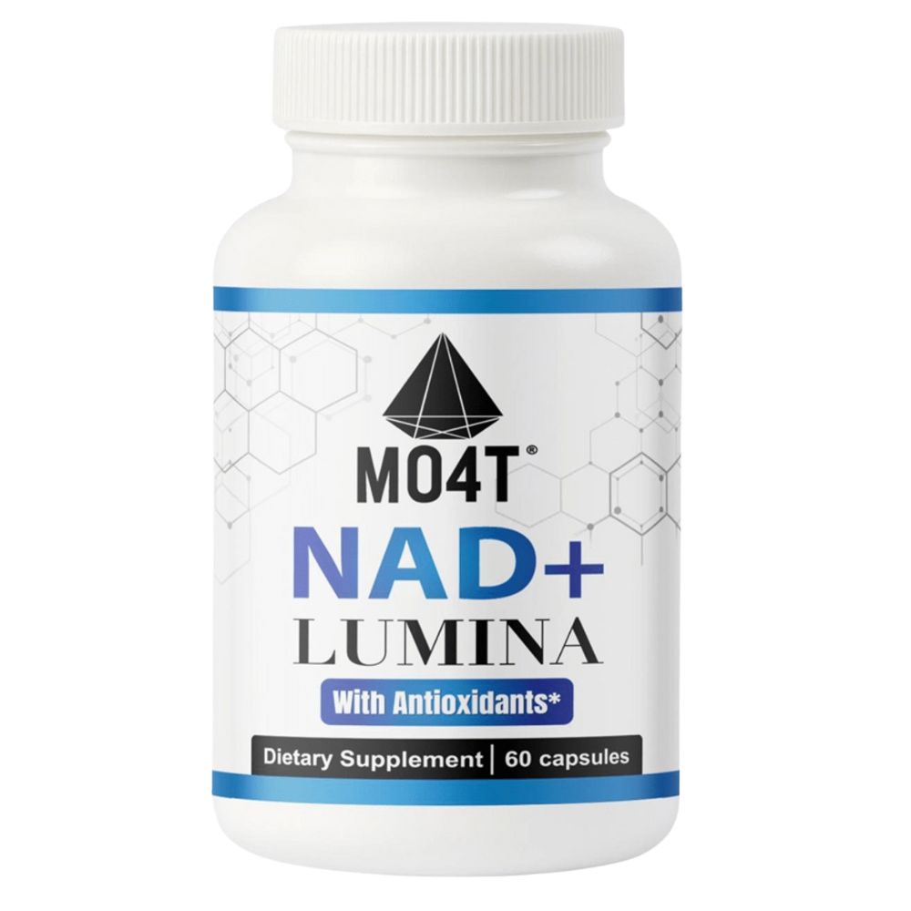 MO4T NAD + Lumina Antioxidante Celular para Energia y Longevidad 60 Capsulas
