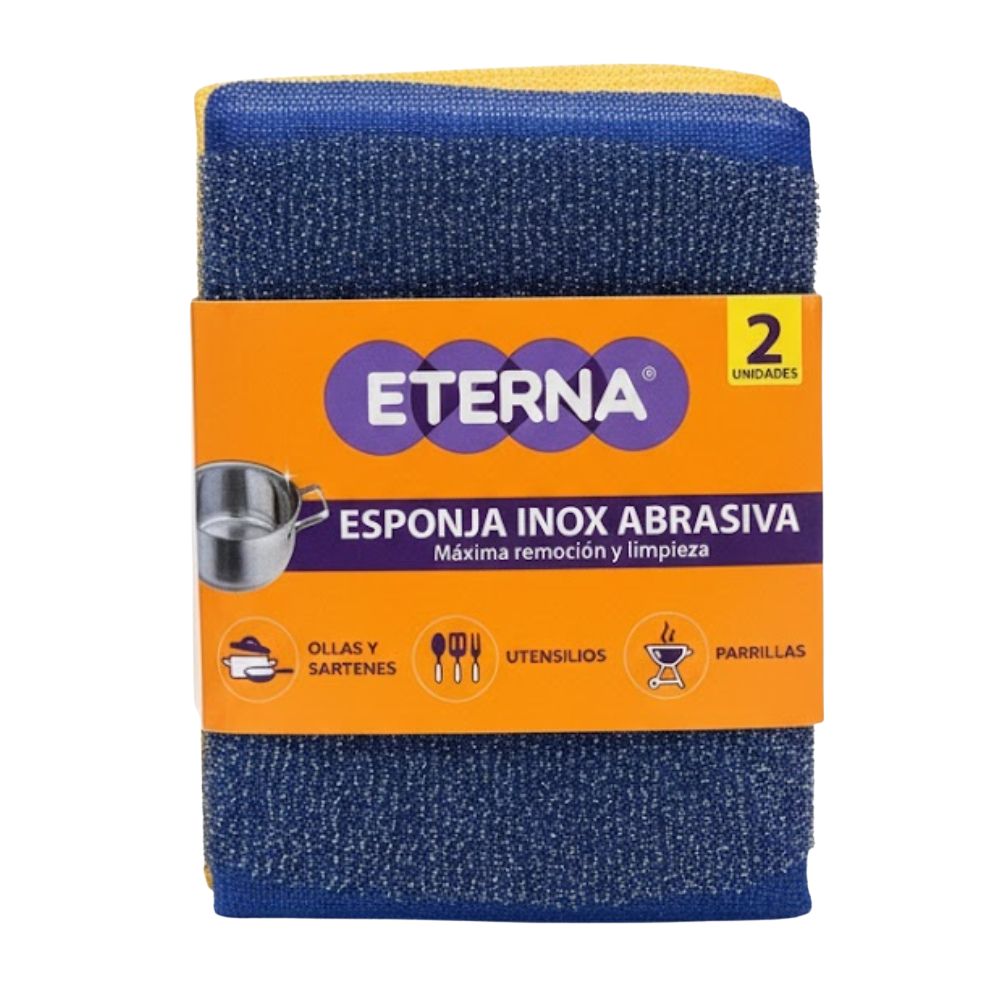 Eterna Esponja Inox Abrasiva 2 Und