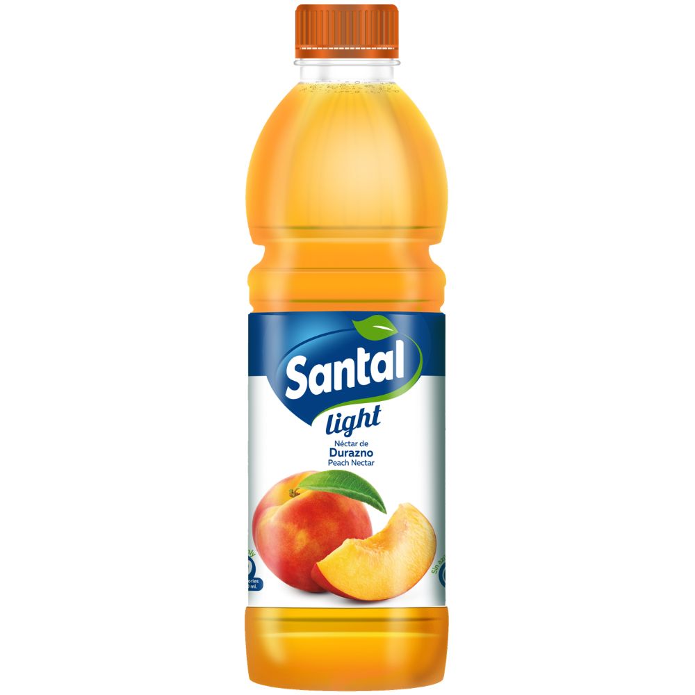 Santal Light Nectar de Durazno Pack de 3 Und de 500ml