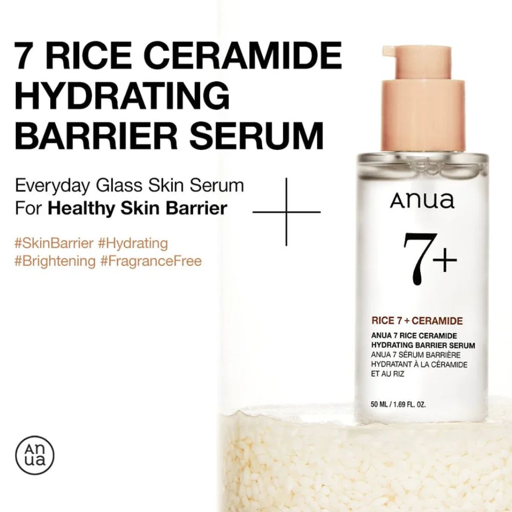 Anua 7+ Rice 7 + Ceramide Hidrating Barrier Serum 50ml
