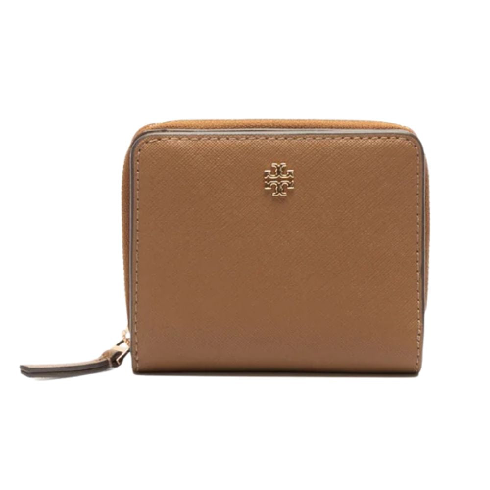 Tory Burch Monedero Emerson Mini Saffiano Lether Wallet