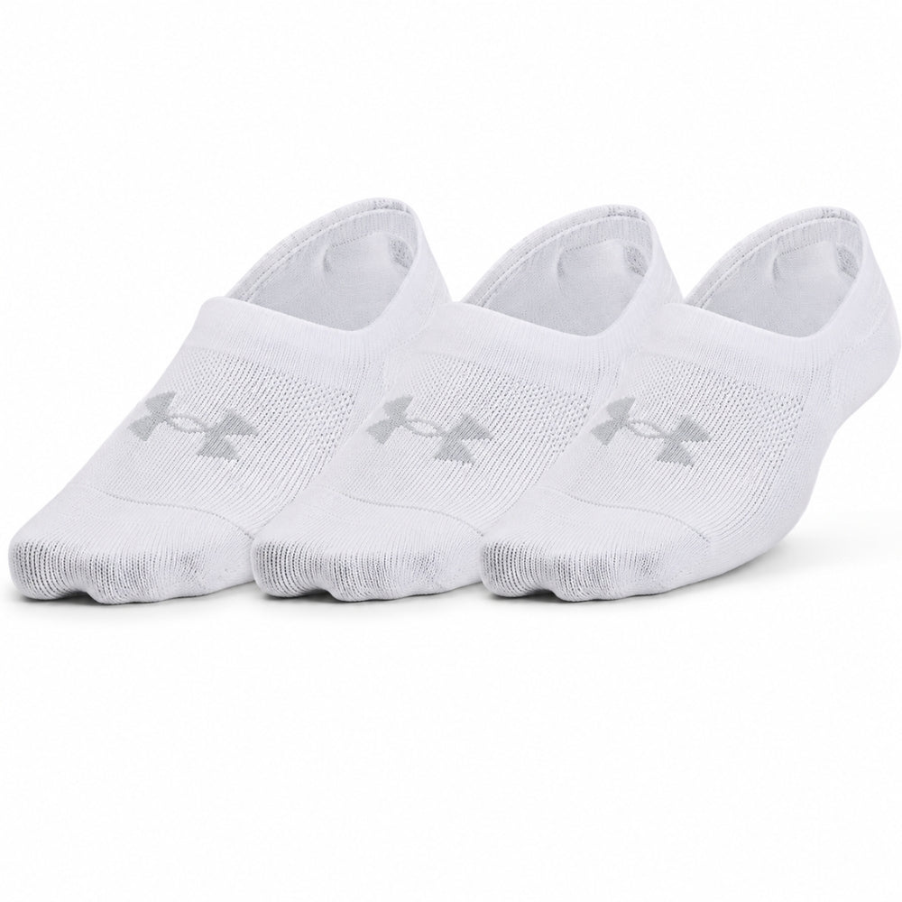 Under Armour Medias Invisibles Deportivas 3 Pack Color Blanco