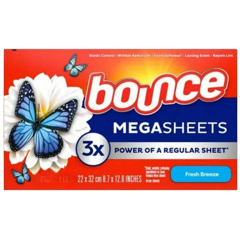 Bounce Pet Hair & Lint Guard Mega Sheet Fresh Breeze 50 Und