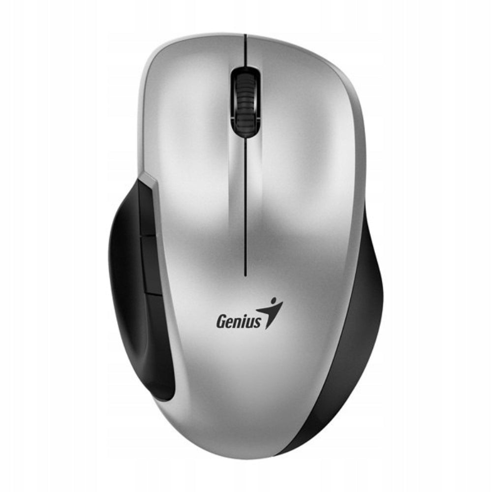 Genius Mouse Inalámbrico Ergo 8200S Óptico 1200 DPI 2.4 GHz – 5 Botones Color Plata