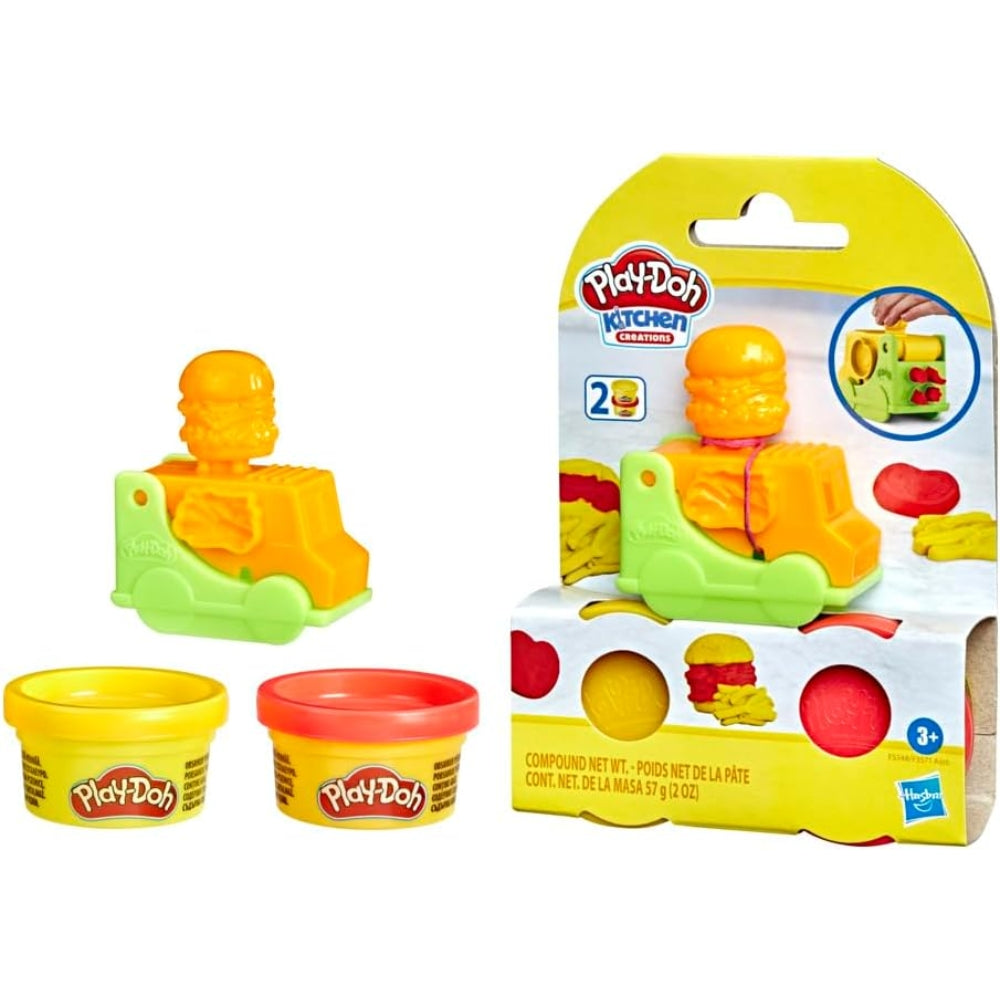 Hasbro Play-Doh Juego De Mini Camión De Comida Verde Y Naranja 3+