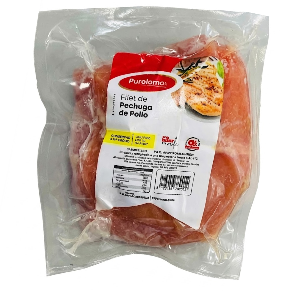 Filet de Pechuga de Pollo Purolomo 12 Opciones