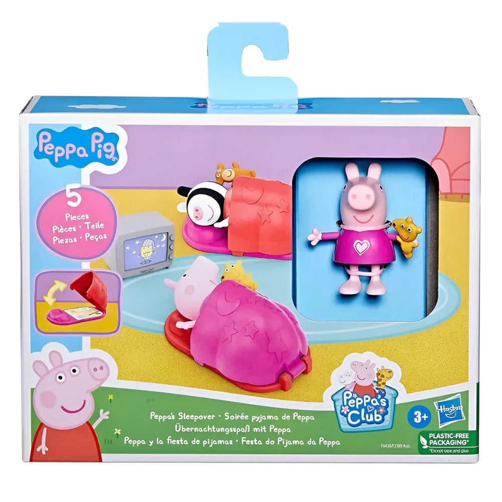 Hasbro Peppa's Sleepover Peppa Y La Fiesta De Pijama 5Pzs 3+