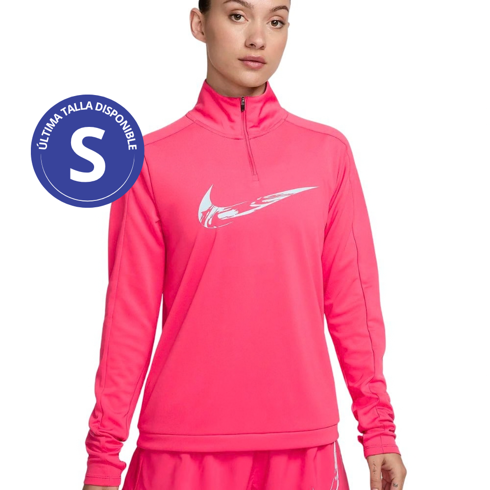 Nike Swoosh Dri Fit Midlayer 1/4 Zip Talla S para Damas