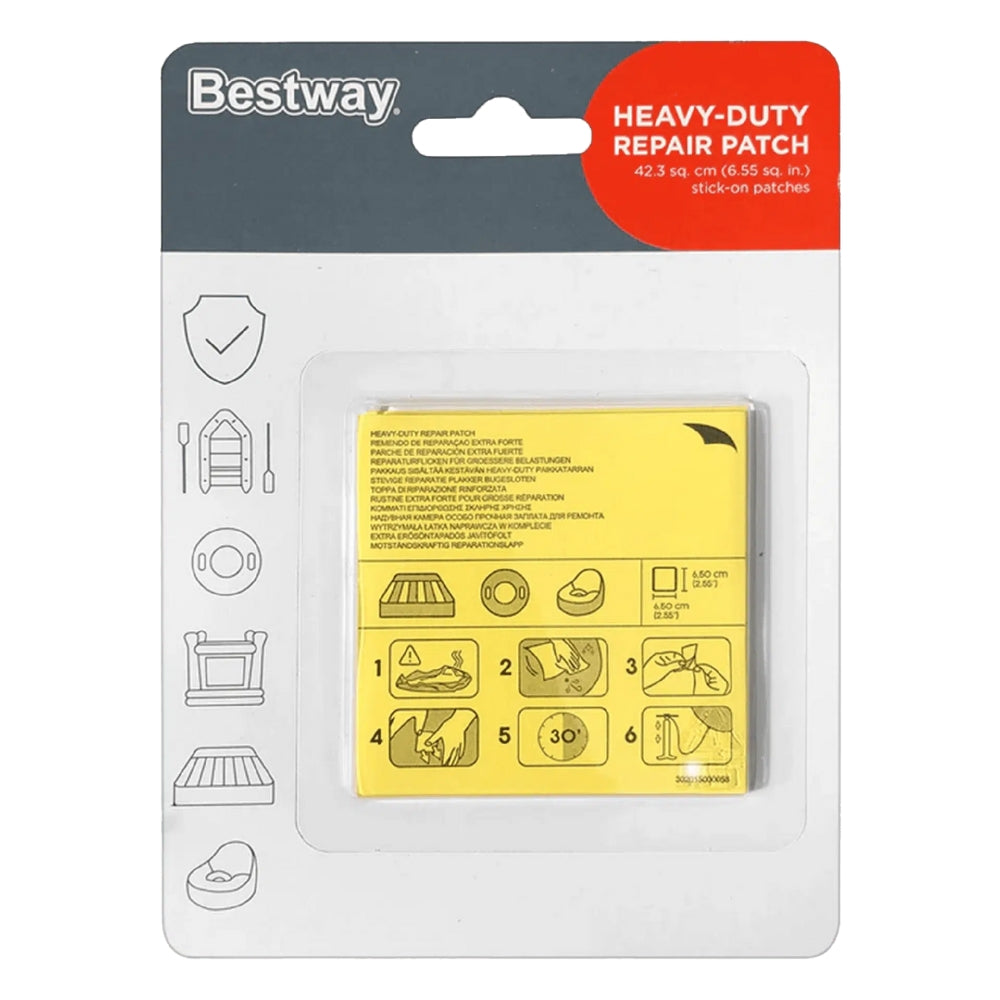 Bestway Parches Reparadores Multiusos Heavy Duty 6.5cm X 6.5cm