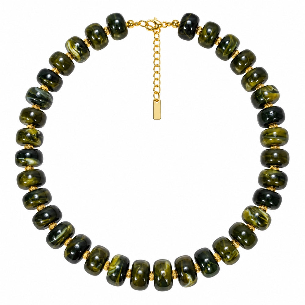 H&Co Collar Ajustable Para Damas Aura Bosque