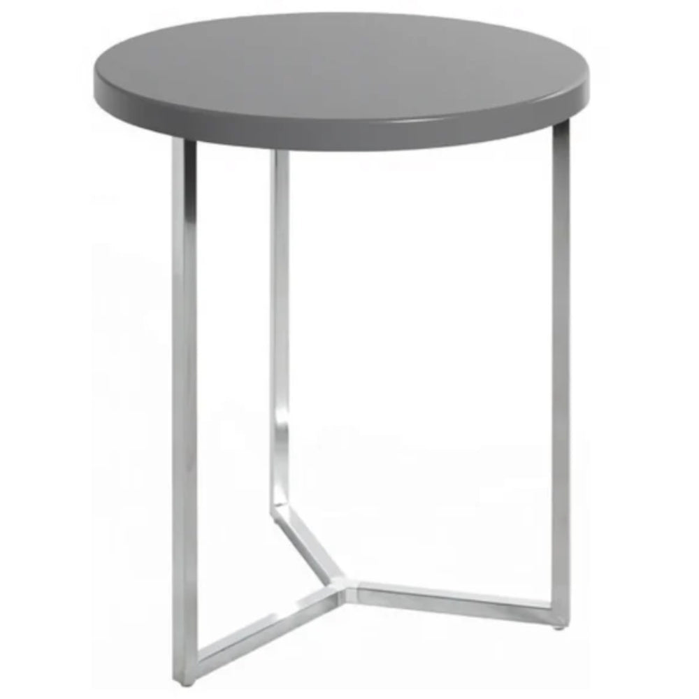 Mesa Auxiliar Gris High Gloss 50 x 50 x 40 cm