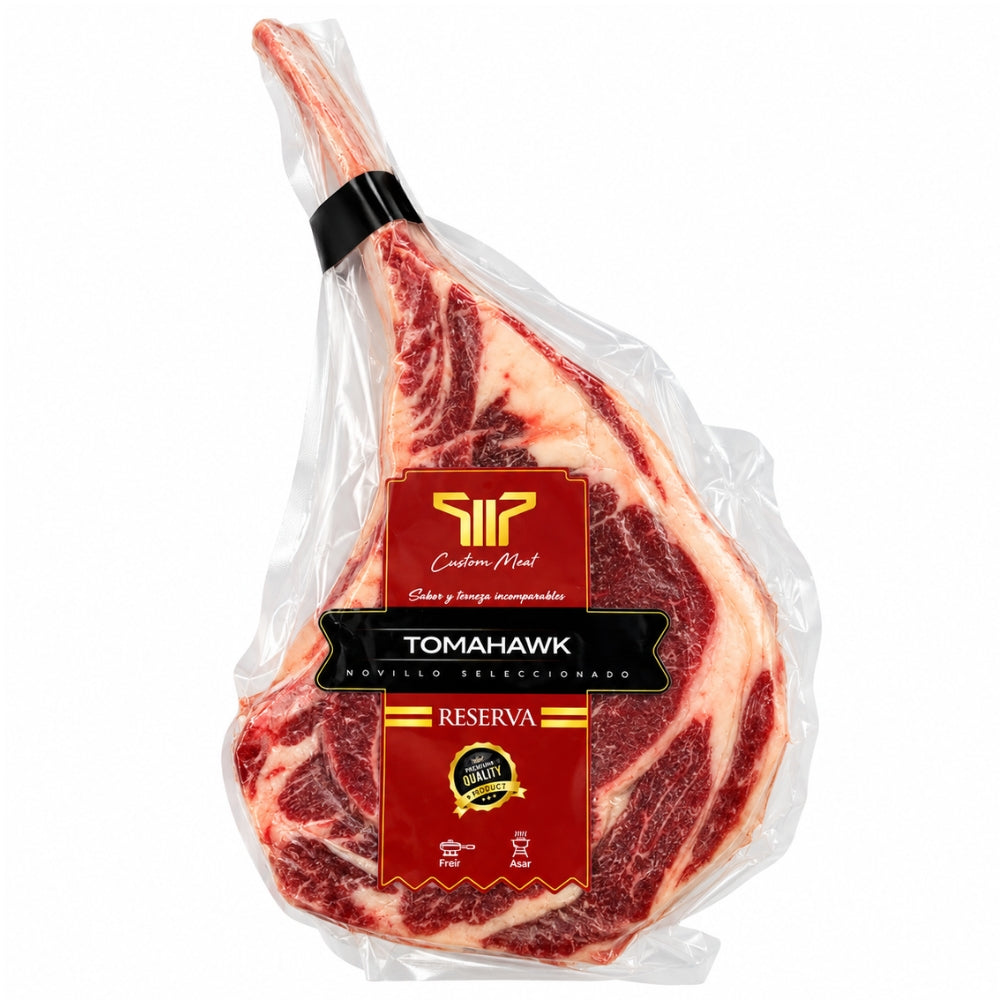 TomaHawk Custom Meat Novillo Seleccionado 1 Pieza Opciones Varias