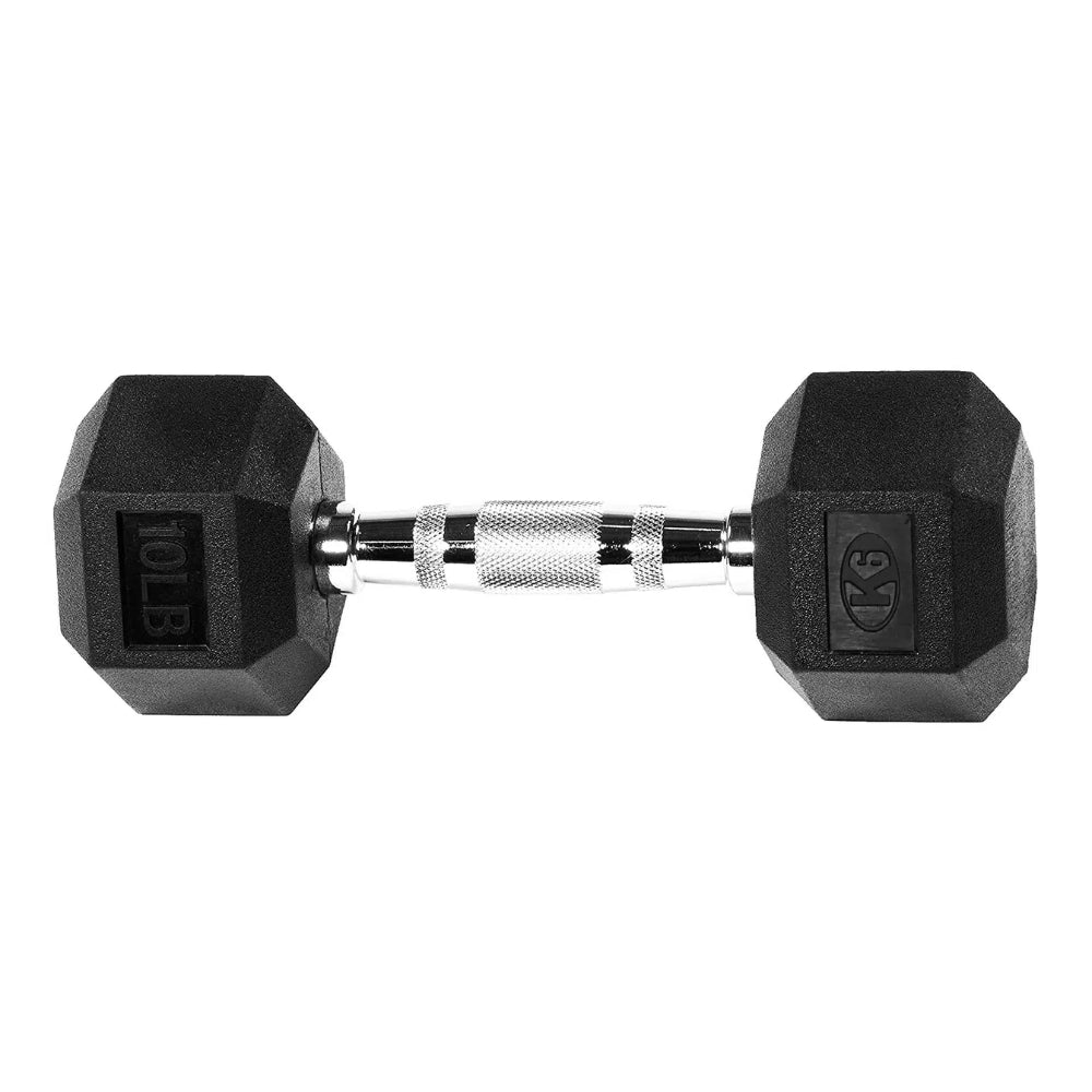 K6 Mancuerna Pesa Encauchetada Gim Hex 10Lb