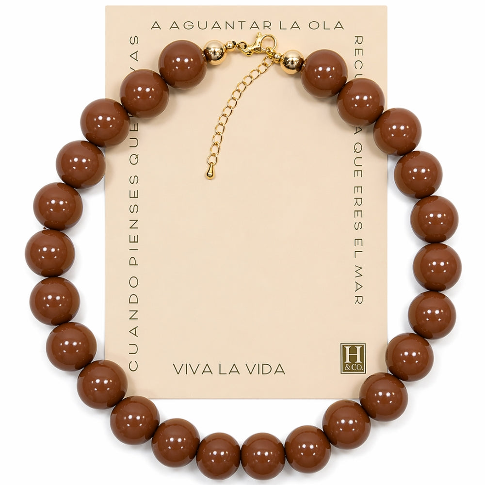 H&Co Collar Para Damas Cocoa Chic