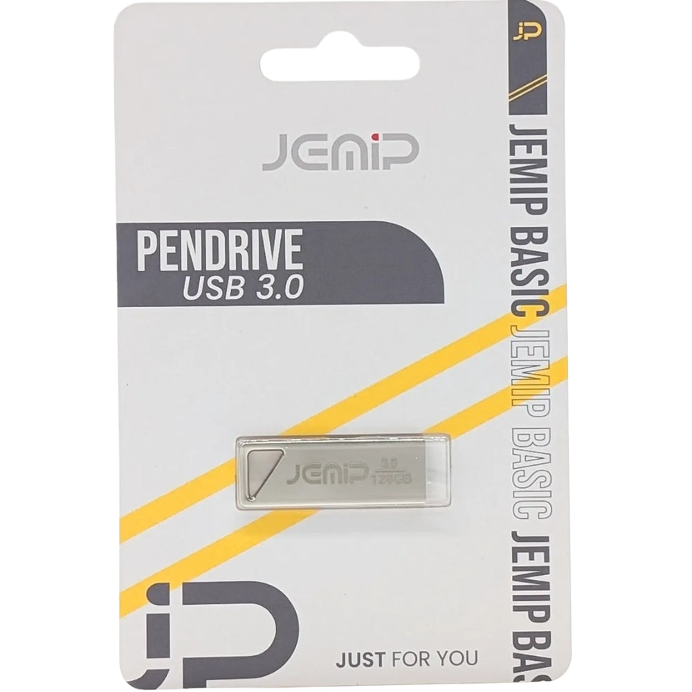 Jemip Flash Drive Basic 128GB Color Gris Metalico