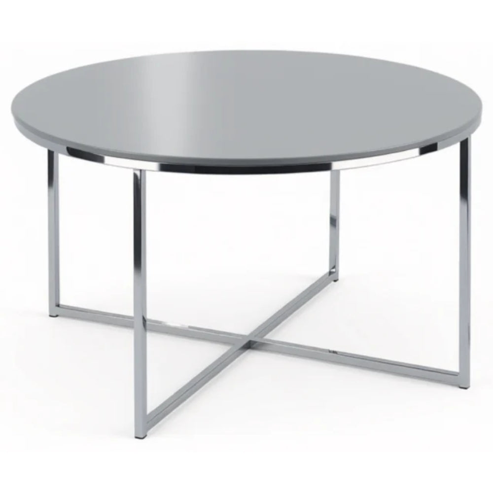 Mesa de Centro Gris High Gloss 80 x 80 x 31 cm