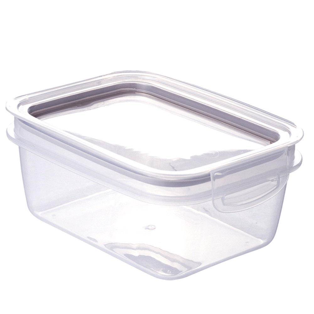 Alfa Hogar Plasutil Recipiente Traba Más Rectangular Color Gris 360ml