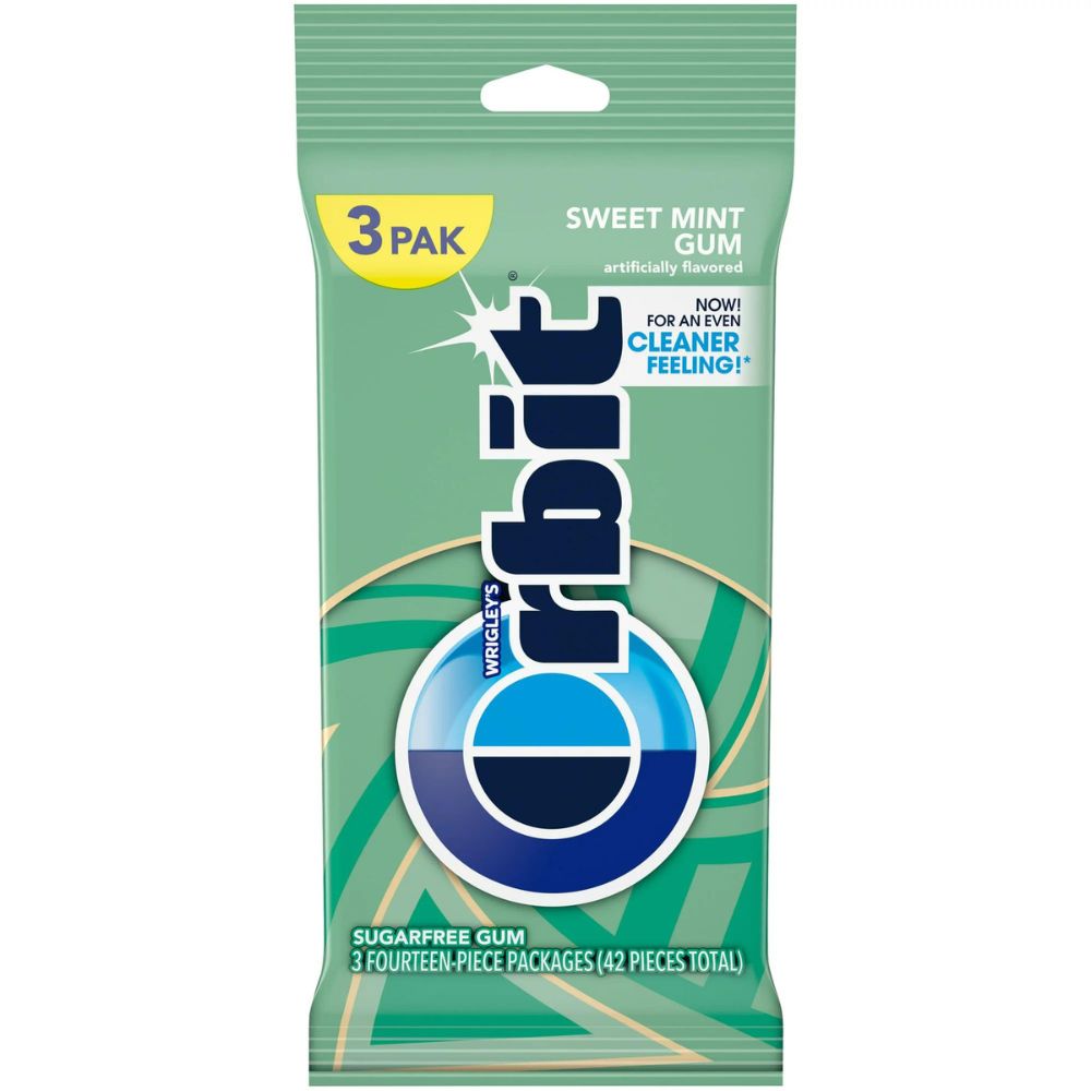 Chicle Orbit Sweet mint Gum 3Pack 14und c/u