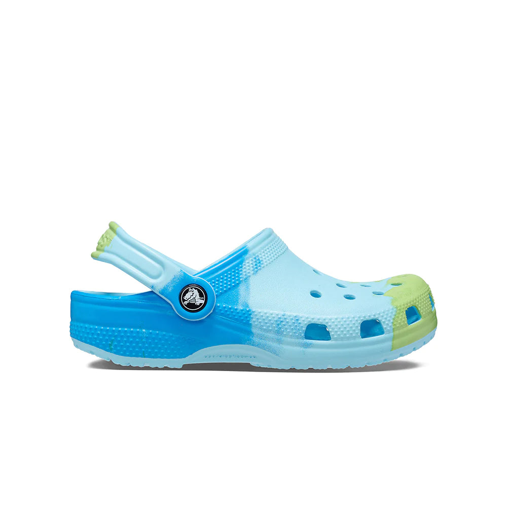 Crocs Kids Color Verde con Dos Tonos de Azul