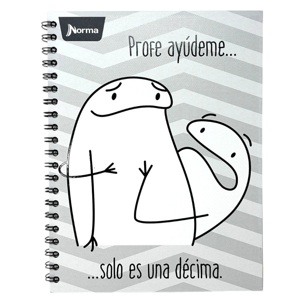 Norma Libreta Argollada Memes 4 Materias 100 Hojas Con stickers Diseños Surtidos