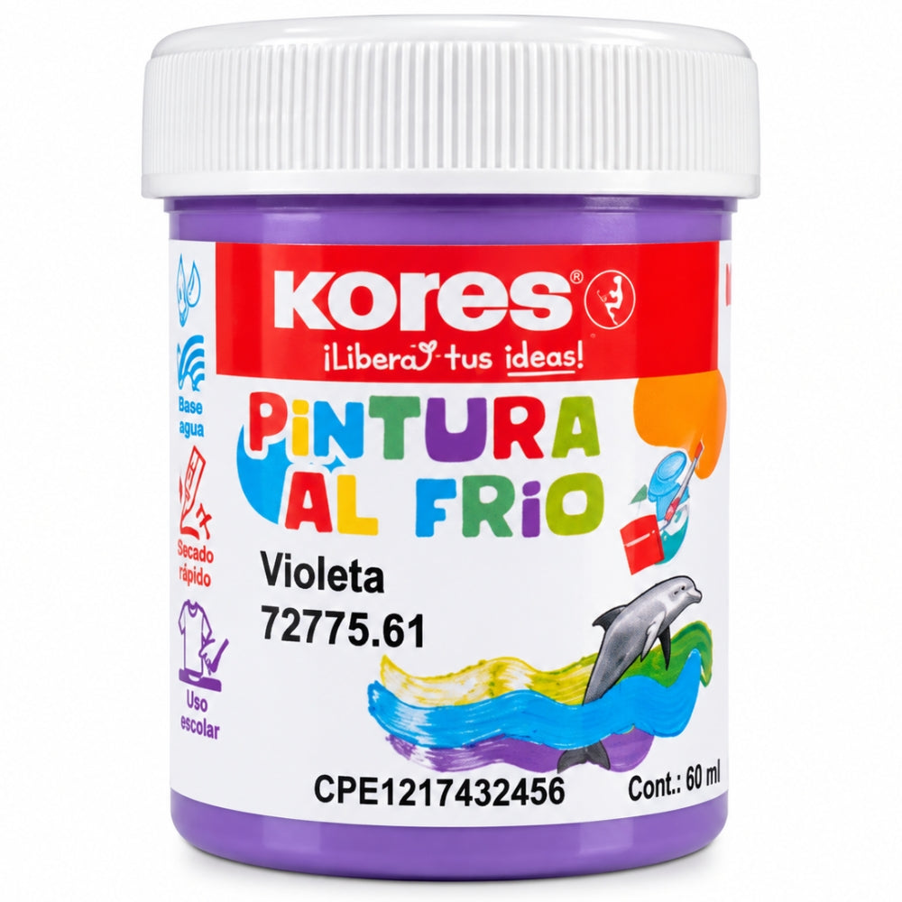 Kores Pintura Al Frio 60ml Color Violeta 1 Und