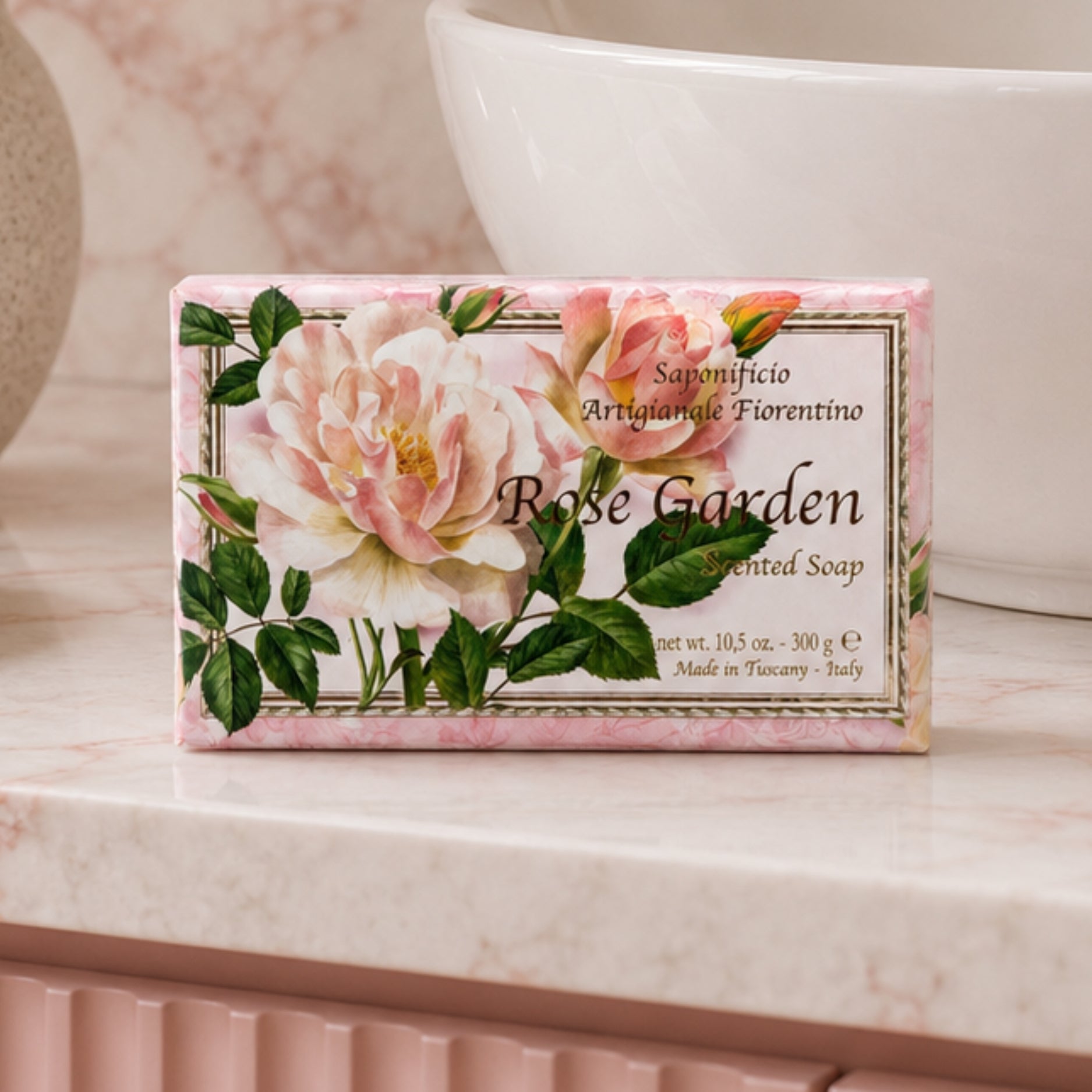 Jabon en Barra Saponificio Artigianale Fiorentino Rose Garden 300g