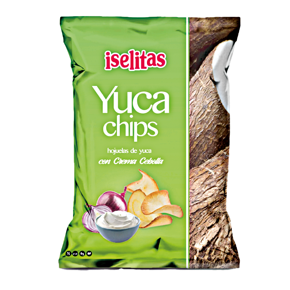 Iselitas Yuca Chips Con Crema de Cebolla 180 gr