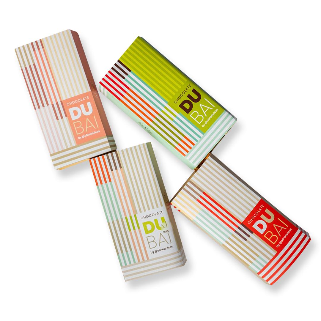 Chocolate Dubai de Leche Baklava Relleno con Crema de Avellana Crocante con Baklava