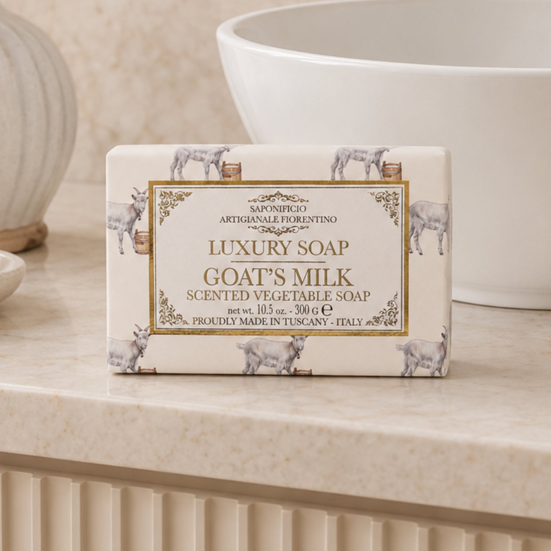 Jabon en Barra Saponificio Artigianale Fiorentino Goat's Milk 300g