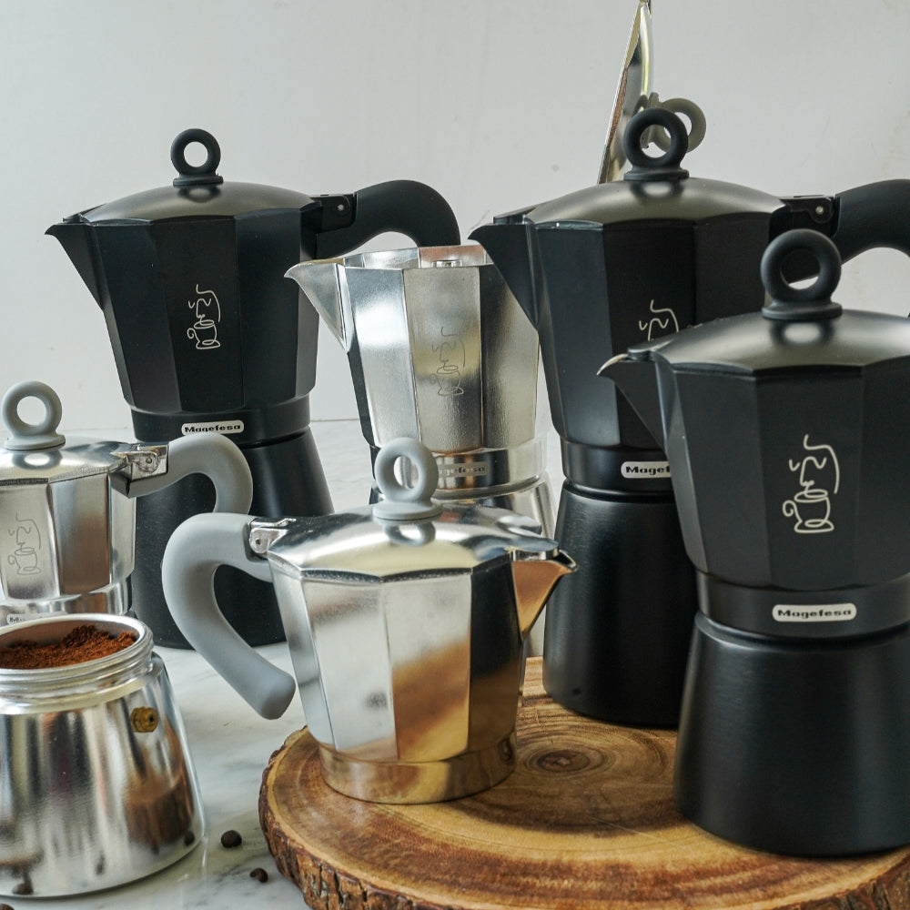 Magefesa Paolo Cafetera Italiana Negra 12 Tazas