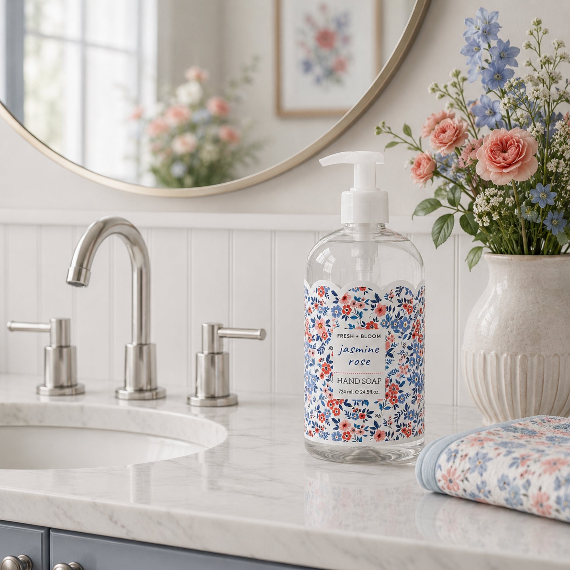Fresh + Bloom Jasmine Rose Hand Soap 724ml