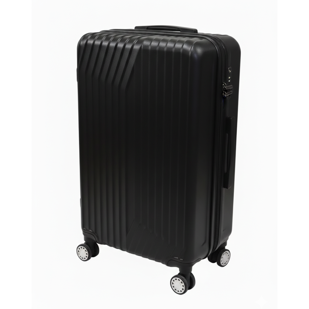 Maleta Dura 26 Pulgadas Mediana 4 Ruedas Color Negro