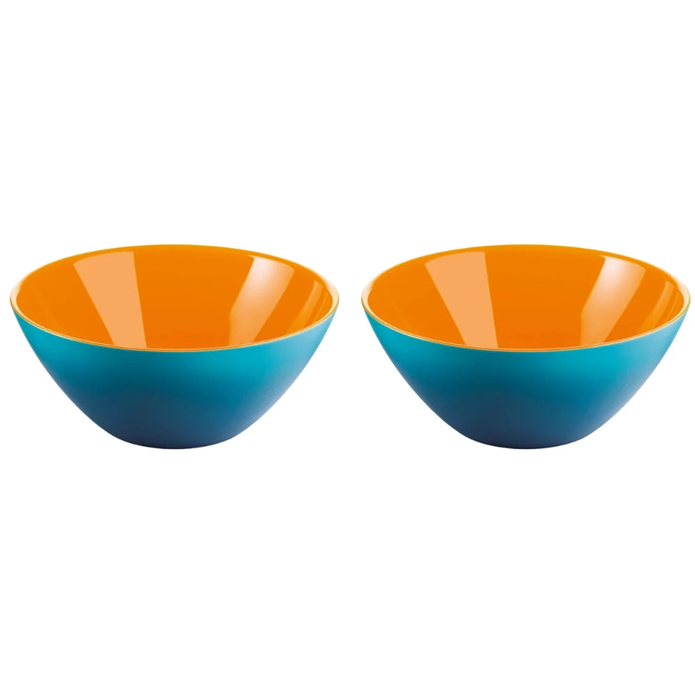 Guzzini My Fusion Set De 2 Bowls Azul/Naranja 12cm