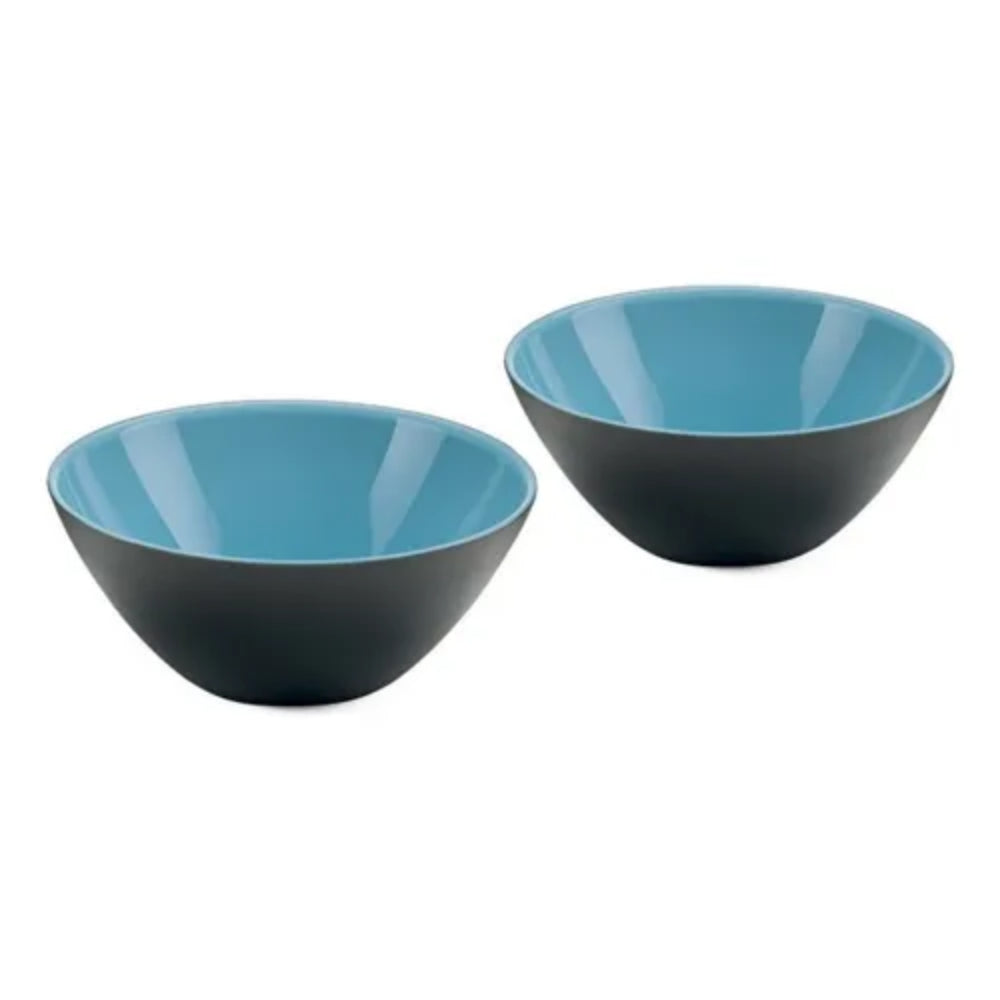 Guzzini My Fusion Set De 2 Bowls Blue/White/Black 12cm