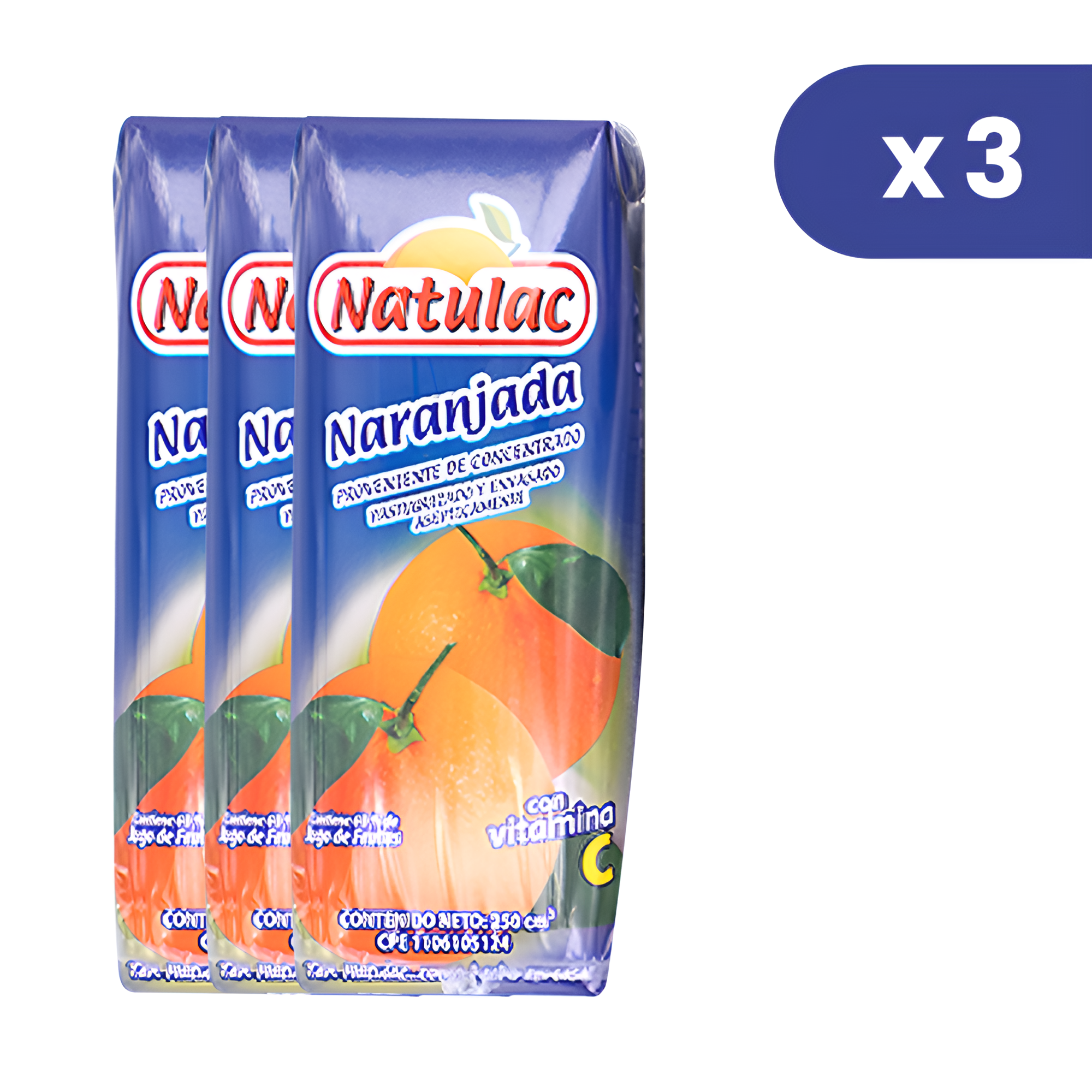 Naranjada Natulac  Pack de  3 Und