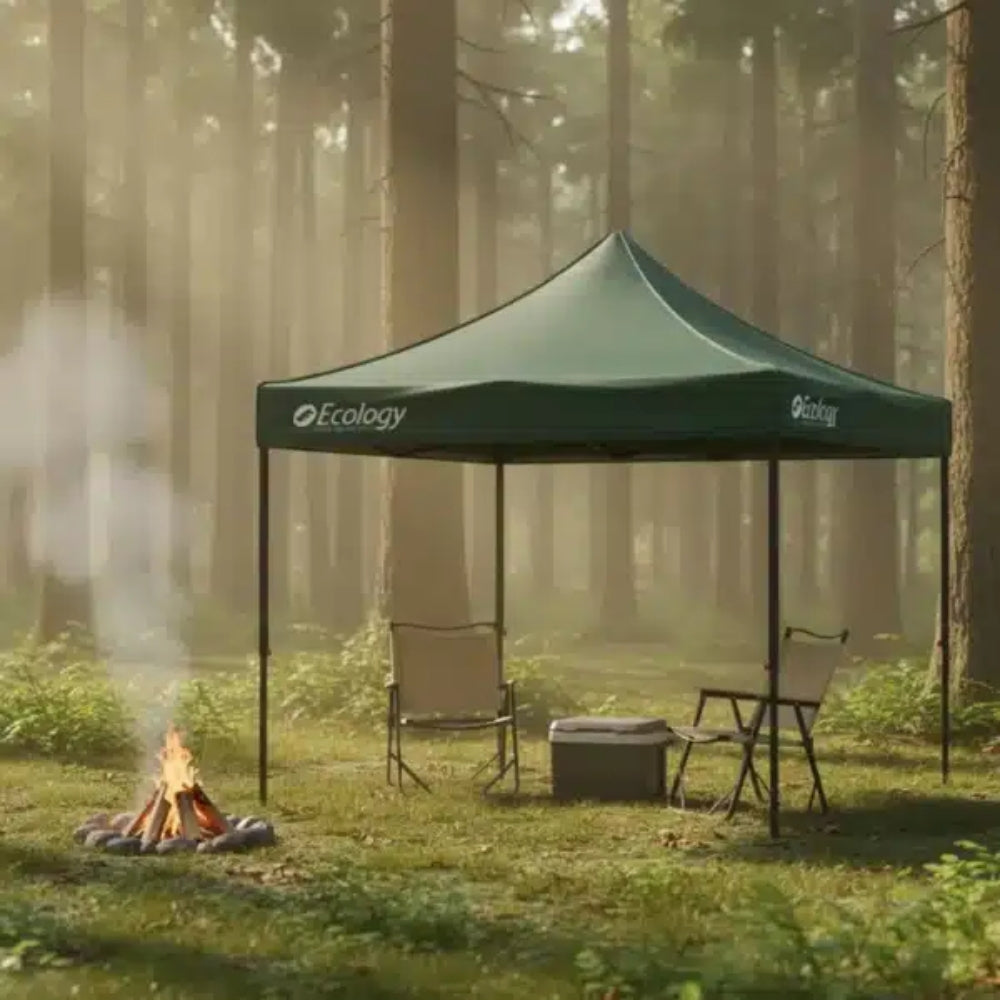 Ecology Tela y Estructura Para Toldo Tipo Acordeón Sunshine Green 3x3