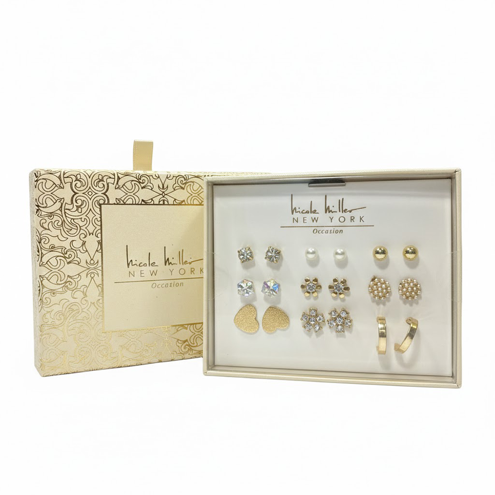 Nicole Miller Set De Zarcillos 9 Pares