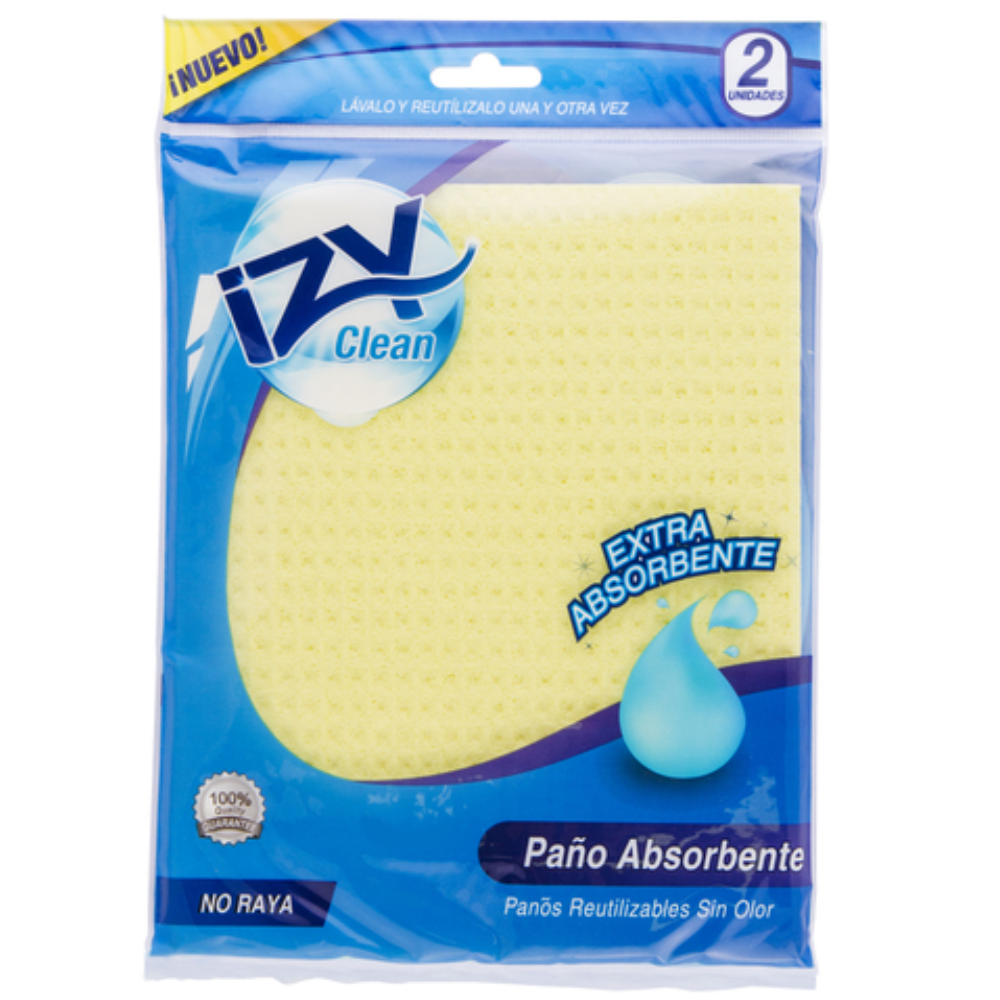 Izy Clean Paños Absorbentes Reutilizables 2Und