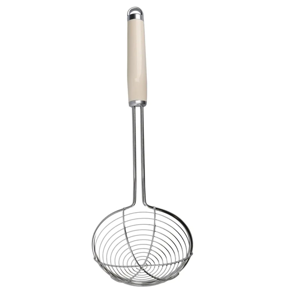 KitchenAid Colador de Acero Inoxidable con Argolla Color Crema