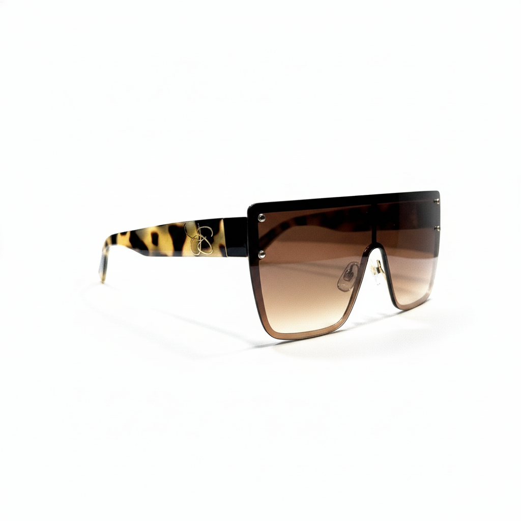 Jessica Simpsons Lentes De Sol Oversize Gold Oat
