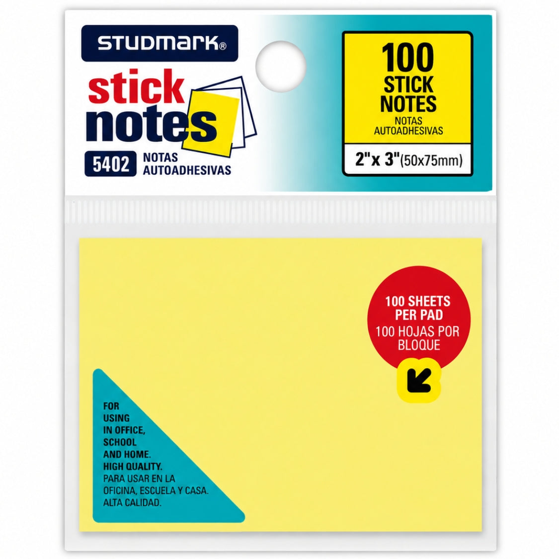 Studmark Notas Adhesivas 5 x 7.5 cm 100 hojas