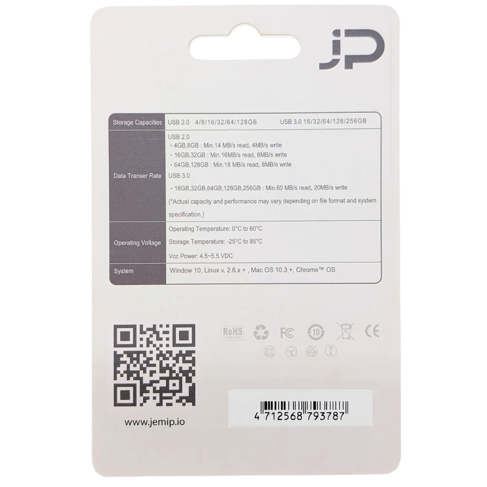 Jemip Flash Drive Basic 64GB Color Gris Metalico