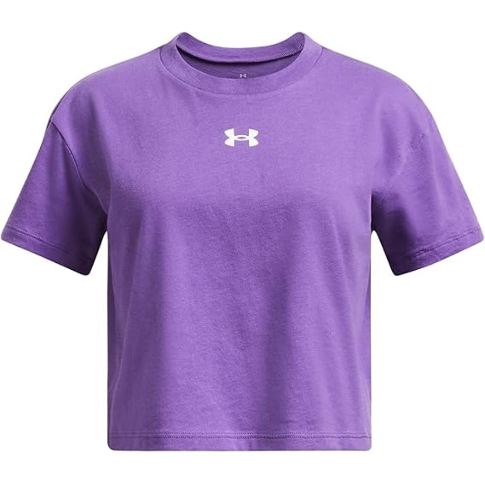 Under Armour Camiseta Manga Corta Sportstyle Para Niña Color Morado
