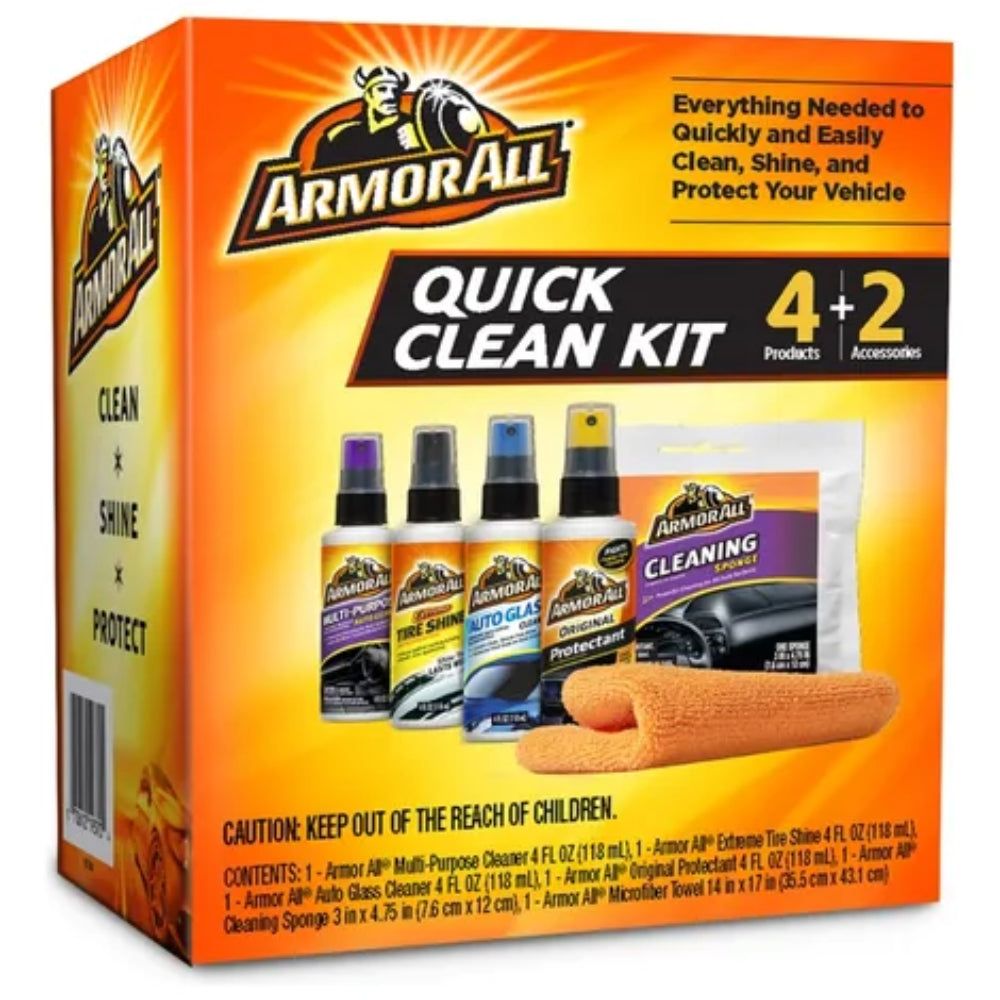 Armor All Kit De Lavado Rápido 4 Productos + 2 Accesorios